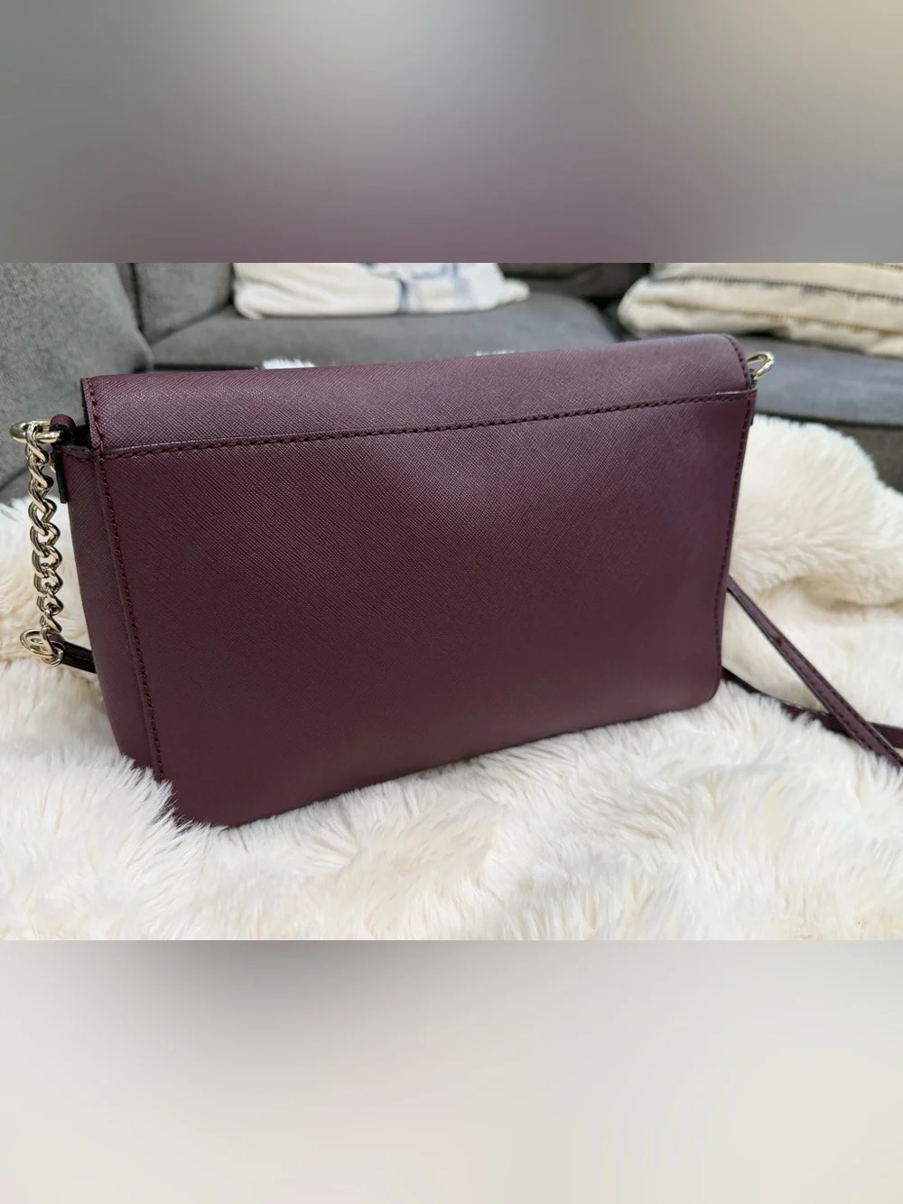 💜NWOT kate spade New York Plum Leather Crossbody Bag